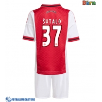 Fotballdrakt Barn Ajax Josip Sutalo #37 Hjemmedraktsett 2025-26 Kortermet (+ Korte bukser)